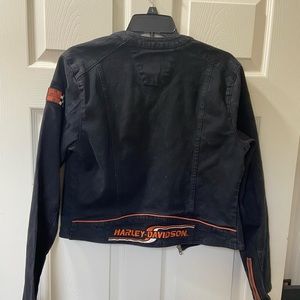 Harley Davidson denim jacket; Size L